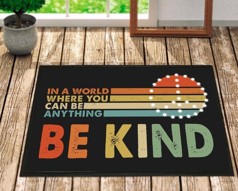 Lesbian Pride Doormat Everyone Is Welcome Here Doormat, Lgbt Doormat, Gay Pride Home Doormat LO1308
