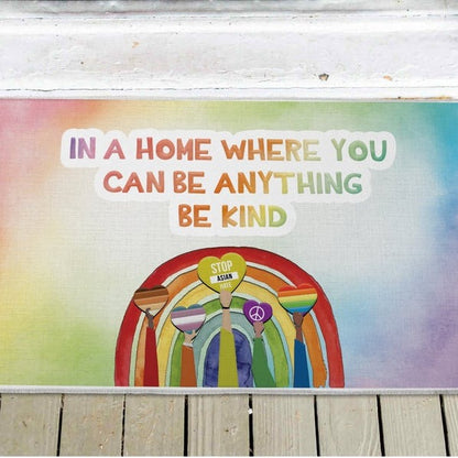 Lgbt Pride Demisexual Doormat, Lbgt Family Welcome Home Doormat, Pride Mat LO1311