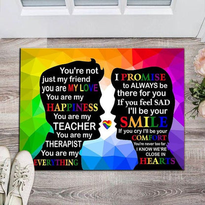 Lgbt Pride Demisexual Doormat, Lbgt Family Welcome Home Doormat, Pride Mat LO1311
