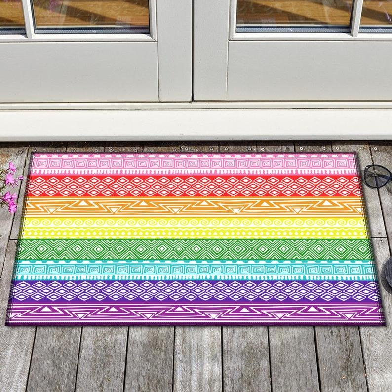 Lgbt Pride Demisexual Doormat, Lbgt Family Welcome Home Doormat, Pride Mat LO1311