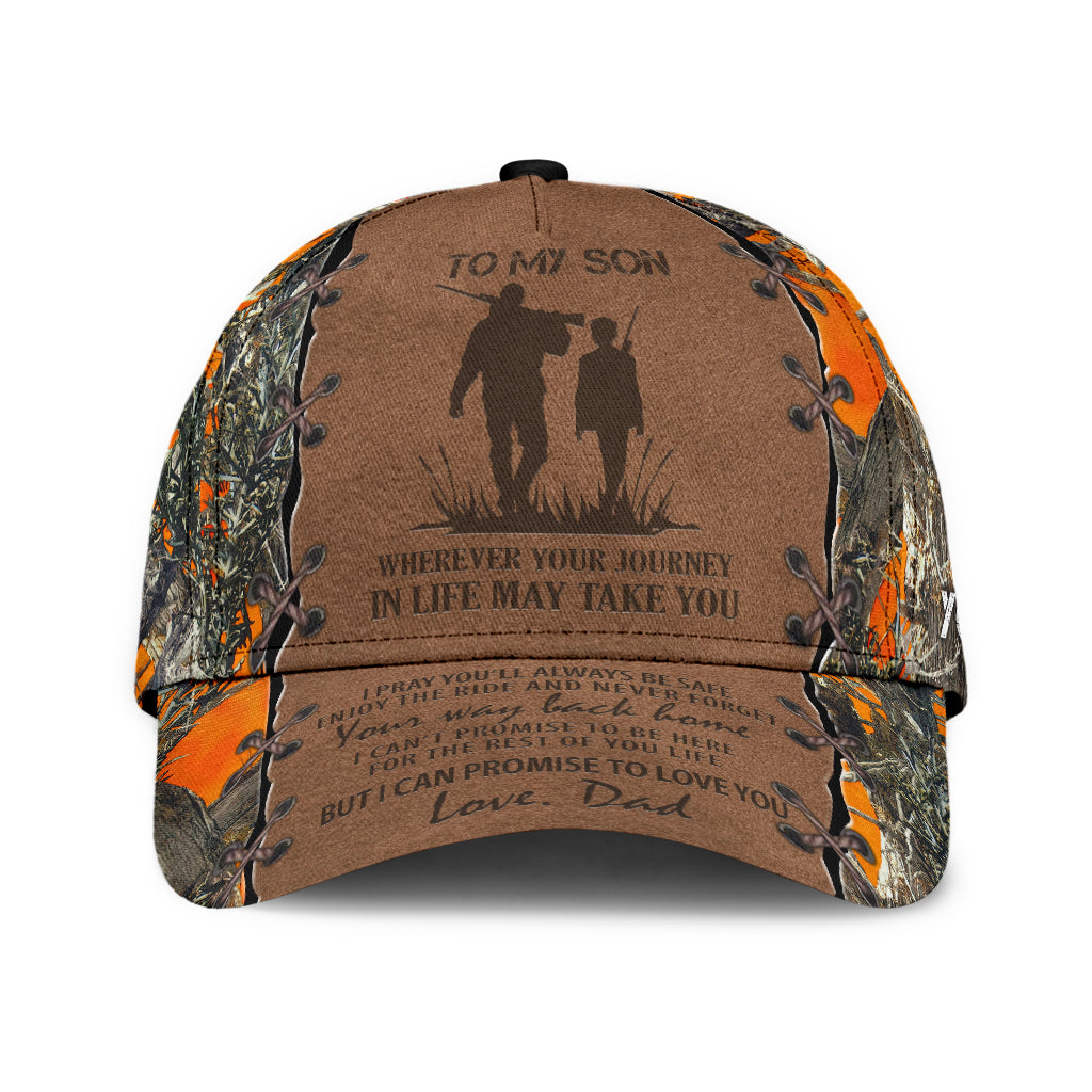 Lasfour 3D All Over Print Baseball Cap Hunting To My Son Classic Cap CA0483