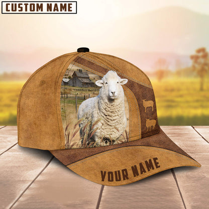 Personalized Sheep Cap , Sheep Baseball Hat, Farm Baseball Hat, Cap Hat For Farmer Farm Lover CO1035