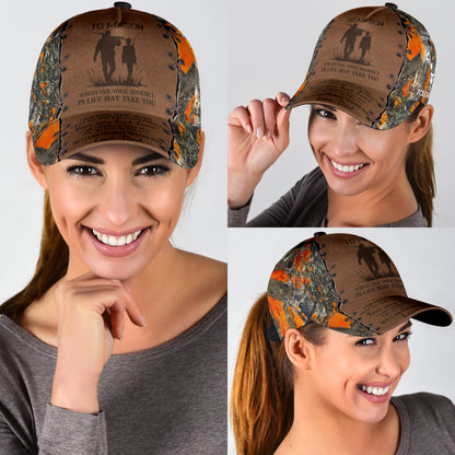 Lasfour 3D All Over Print Baseball Cap Hunting To My Son Classic Cap CA0483