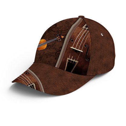 Baseball Cap For Violin Lovers Classic Leather Lasfour CO0946