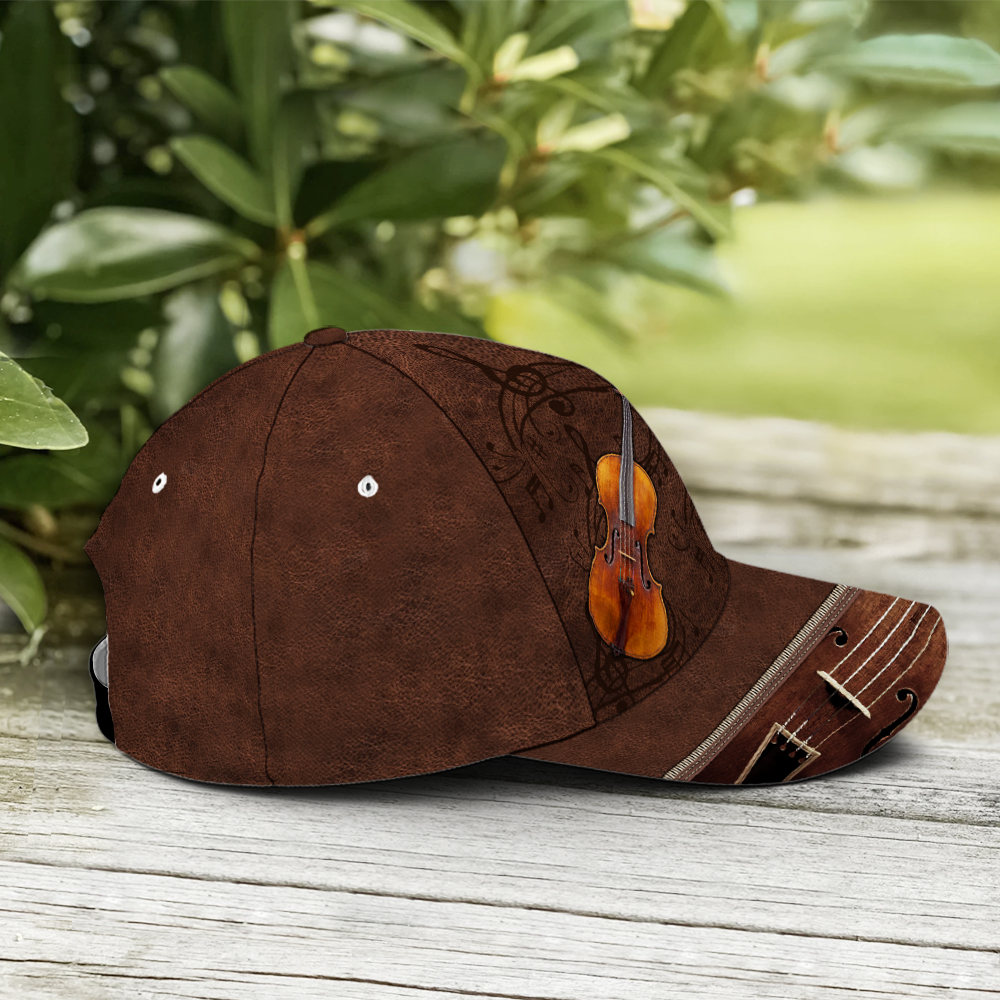 Baseball Cap For Violin Lovers Classic Leather Lasfour CO0946