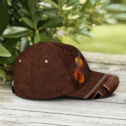 Baseball Cap For Violin Lovers Classic Leather Lasfour CO0946