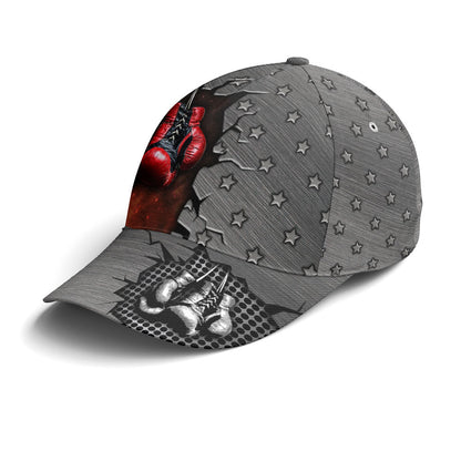 Boxing Metallic Style Star Pattern Baseball Cap Lasfour Classic Cap For Boxing Player Boxing Lover Gifts CA2772