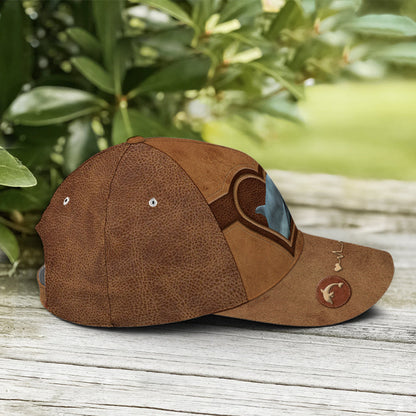 Classic Leather Style Dolphin Baseball Cap Lasfour CO0953