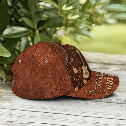 Baseball Cap For Guitar Lovers Classic Leather Lasfour CO0739
