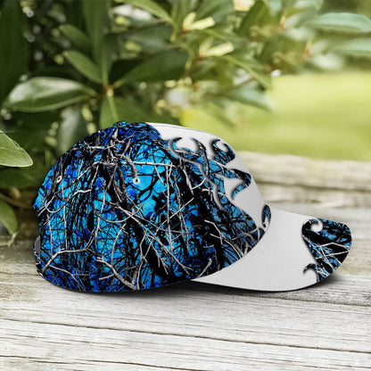 Blue Camouflaged Deer Pattern Baseball Cap Lasfour CO0951