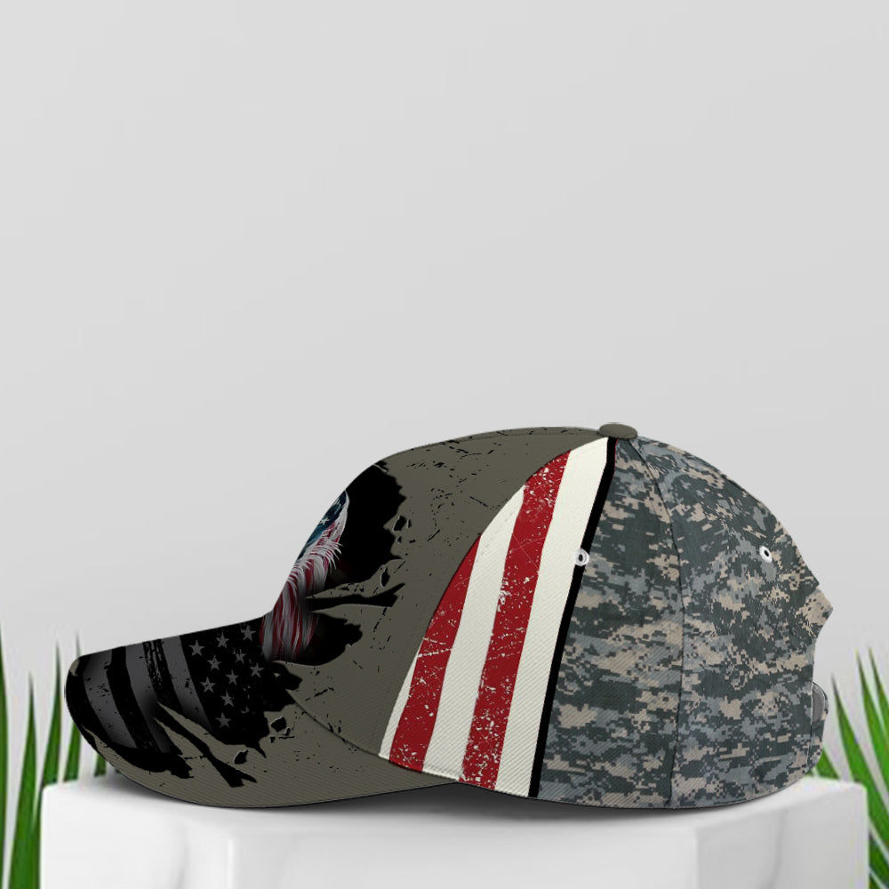 American Flag Patriot Horse Baseball Cap Lasfour CO0881