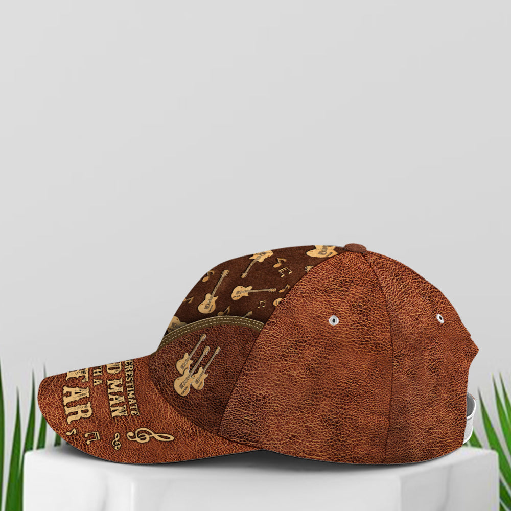Baseball Cap For Guitar Lovers Classic Leather Lasfour CO0739