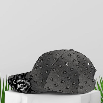 Boxing Metallic Style Star Pattern Baseball Cap Lasfour Classic Cap For Boxing Player Boxing Lover Gifts CA2772