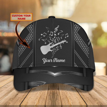 3D Classic Cap Guitar Cap2 Personalized Name Cap Lasfour CA0913