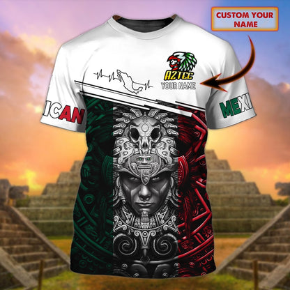 Customized with Name Aztec Shirt, Mexico Aztec t shirt, Aztec Lover Gifts TO0838
