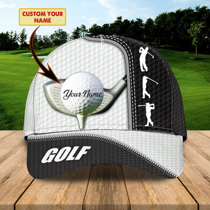 3D Classic Cap Golf 4 Personalized Name Cap Lasfour CA0581