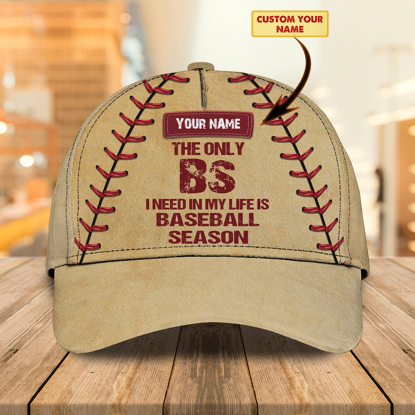 3D Classic Cap The Only I Need Is Baseball Season Personalized Name Cap 16 Lasfour CA0701