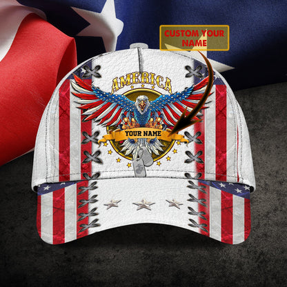 3D Classic Cap Veteran Cap2 Personalized Name Cap Lasfour CA2196