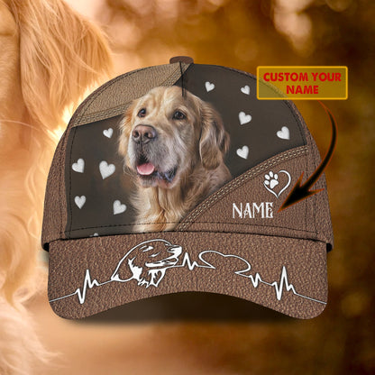 3D Classic Cap Golden Personalized Name Cap Lasfour CA1396