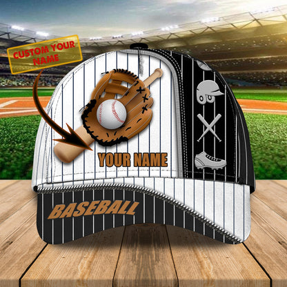 3D Classic Cap Baseball Personalized Name Cap Lasfour CA0657