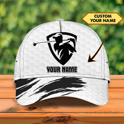 3D Classic Cap Golf Personalized Name Cap Classic 4 Lasfour CA2179