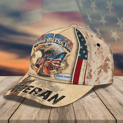 3D Classic Cap Us Veteran Personalized Name Cap Lasfour CA0836
