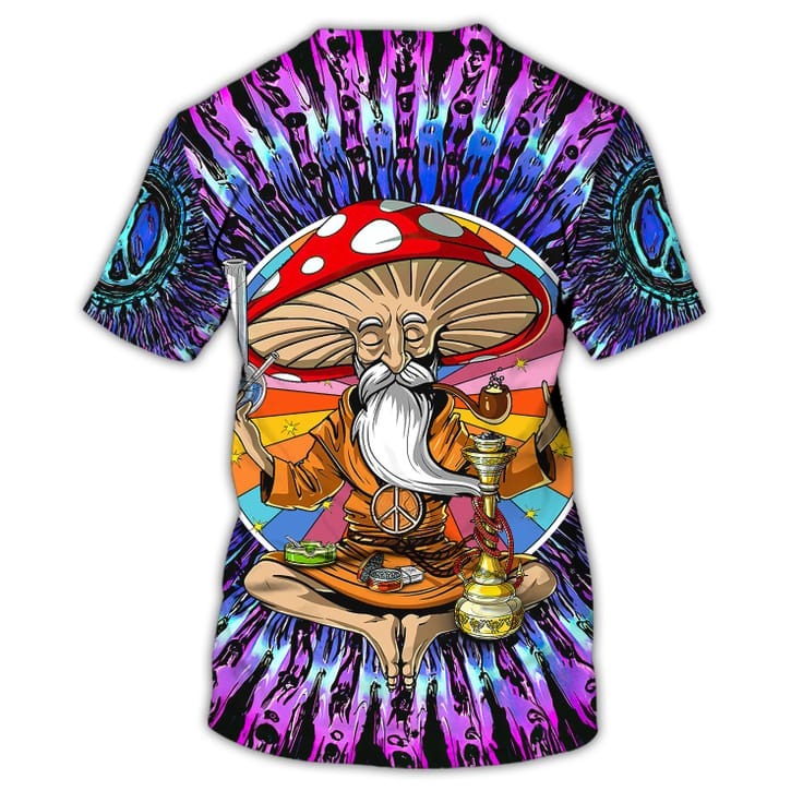3D All Over Print Old Man Hippie Shirts, Hippie Man Shirt, Hippie Woman Shirts, Colorful Hippie Tshirt TO0695