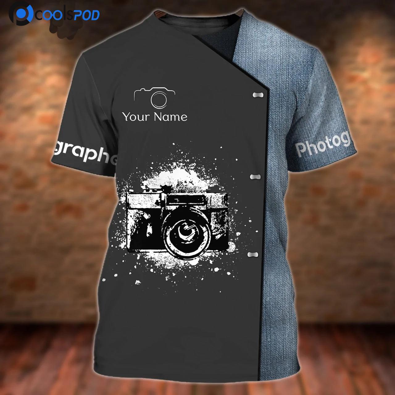 Photographer Shirt Personalized Name 3D Tshirt Gift For Photographer TO2653