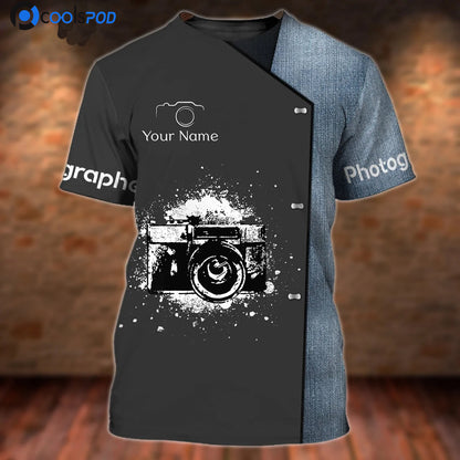 Photographer Shirt Personalized Name 3D Tshirt Gift For Photographer TO2653