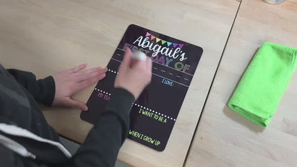 First and Last Day of School Sign, Liquid Chalk Dry Erase School Board, Reusable First Day of School Sign, Classic Pastel School Sign Set BSS0003