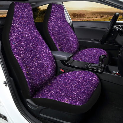 Purple Glitter Texture Print Universal Fit Car Seat Covers SO0320
