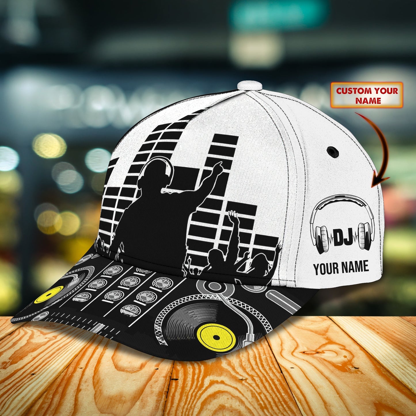 3D Classic Cap Dj Personalized Name Cap Nama372 Lasfour CA2445