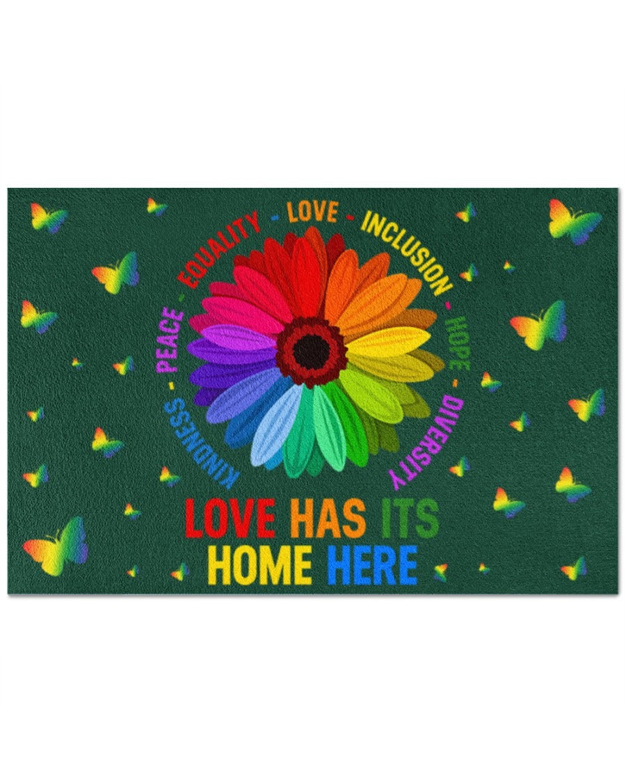 Pride Outdoor Mat For Lesbian, Home Decor Gift For Gaymer, Couple Lesbian Gifts, Lgbt Doormat LO1275