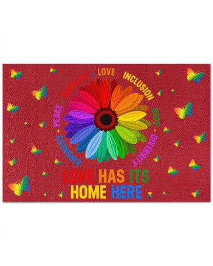 Pride Outdoor Mat For Lesbian, Home Decor Gift For Gaymer, Couple Lesbian Gifts, Lgbt Doormat LO1275