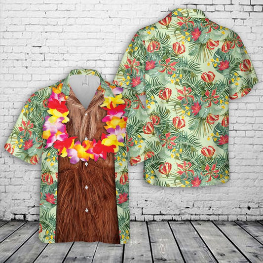 Bigfoot Tropical Hawaiian Shirt, Gift for Bigfoot Lovers, Summer Shirt HO5628