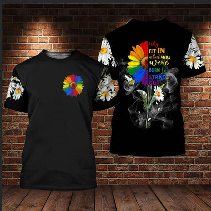 Pride 3D All Over Print T Shirt For Lgbt It’s Ok To Be Different Skeleton LGBT Gift For Her LGBT Gift For Him LO0935