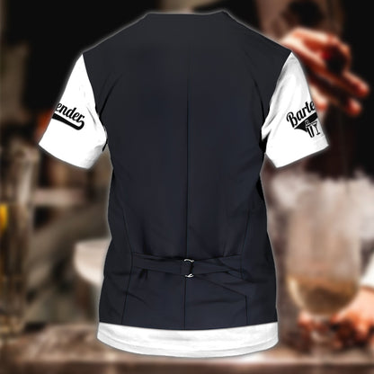 Custom With Name Bartender Shirts Barista Shirt TO1192