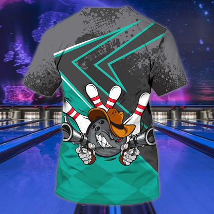 Customized 3D All Over Print Bowling Strike Shirt, I Am On Strike, Funny Bowling Shirt, Bowling T Shirt TO0753