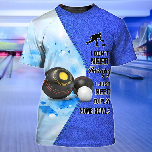 Lawn Bowls 3D T Shirts Men Women Cute Funny Lawn Bowl Shirt For Him Her TO1238