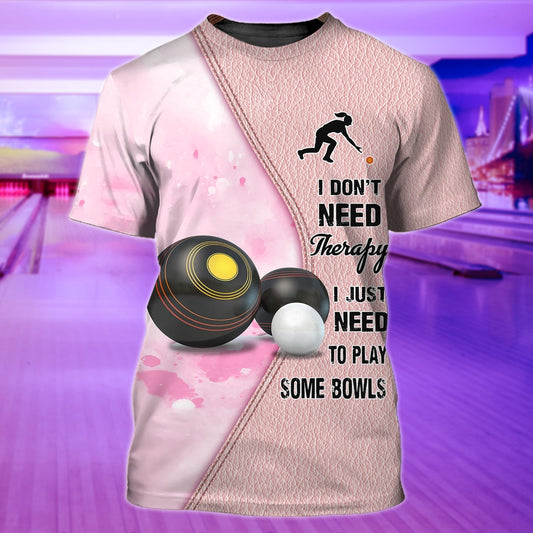 Lawn Bowls 3D Full Print Shirt For Women Funny Lawn Bowls Shirt For Her TO1244