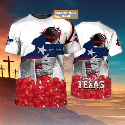 Personalized God Bless Texas T Shirt Texas T Shirt Gift For Christian T Shirt TO1447