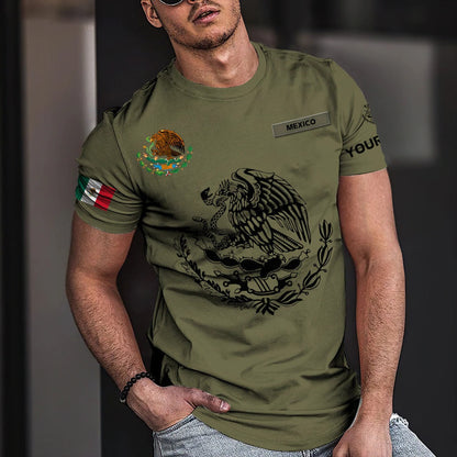 Personalized 3D All Over Printed Mexico Tshirt, Mexico Shirt, Mexico Smoke 3D T Shirt, Mexican Shirts TO0016