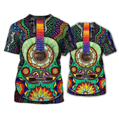 3D All Over Printed Hippie T Shirt, Old Woman Hippie Never Die, Hippie Classic Guitar Tshirt, Hippie Gifts TO0693