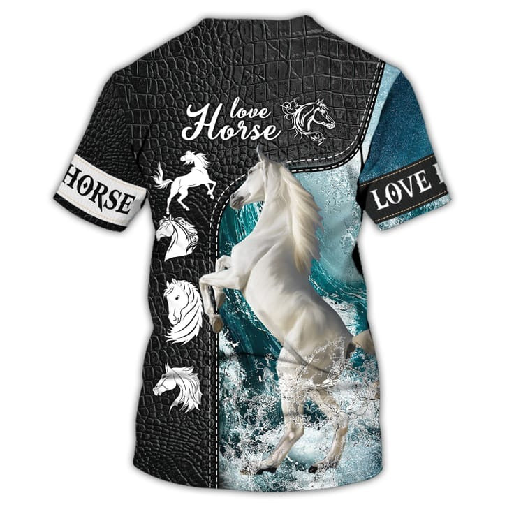 3D Full Print Love Horse Tshirt, Cool Tshirt For Horse Lovers, Horse Shirt, Horse Gift TO0689