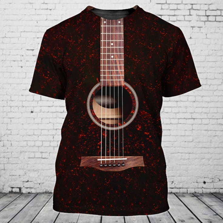Guitar Color Art 3D Tshirt, Colorfull 3D Guitar Shirt For Men And Women, Guitar Lover Shirts TO0813