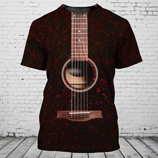 Guitar Color Art 3D Tshirt, Colorfull 3D Guitar Shirt For Men And Women, Guitar Lover Shirts TO0813