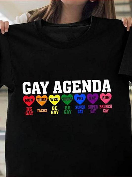 Gay Agenda Shirt, Gift For Couple Gaymer, Gift For Gay Friend, Gay Man Shirts LO0609