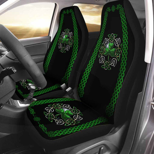 Irish Celtic Seat Covers For Car, Front Car Seat Cover On Patrick'S Day PO0371