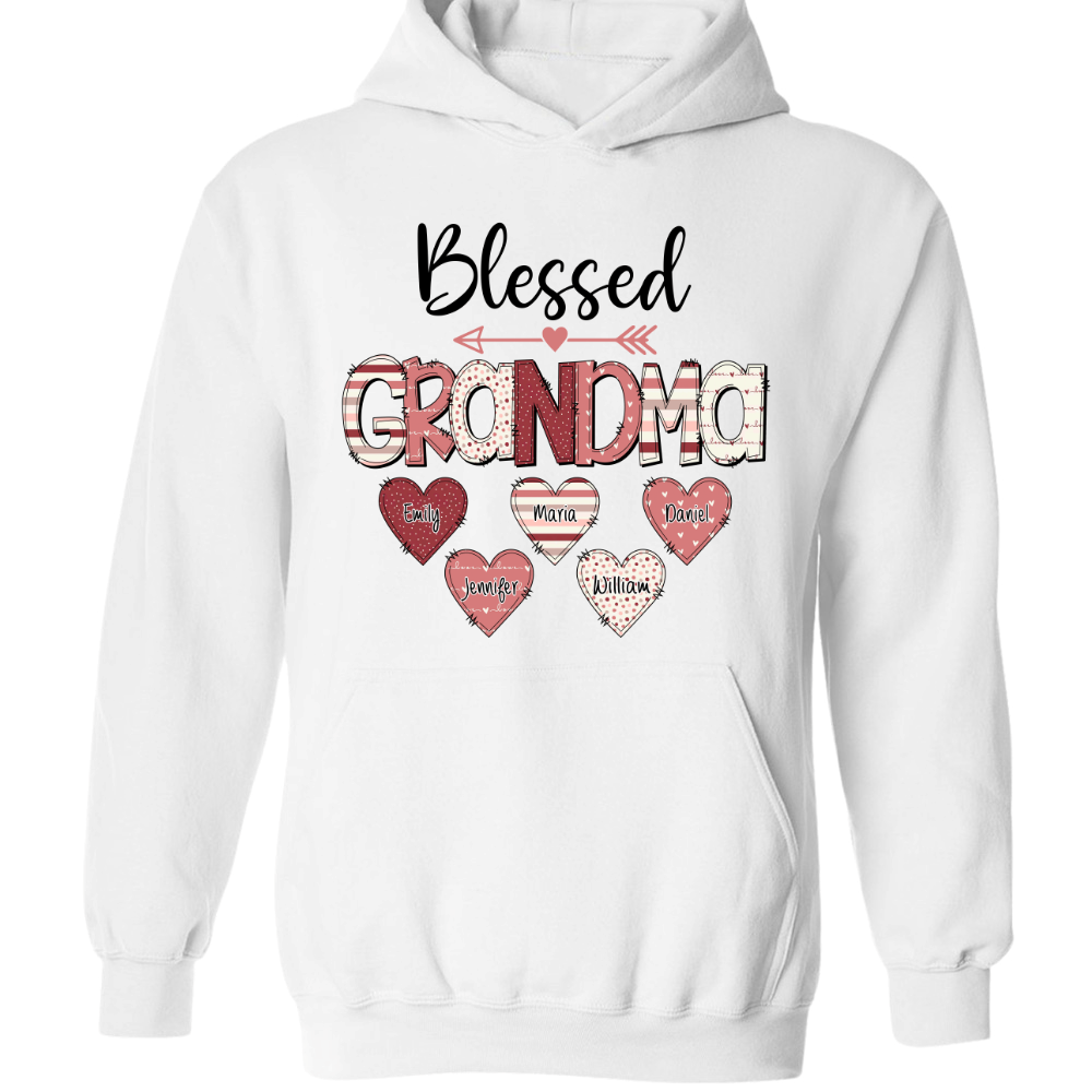 Personalized Nickname Mom and Grandma CG02 Hoodie, Grandma Shirt, Mom Mimi Aunt Shirt, Gift Valentine's Day Mother's Day for Mom and Grandma MI0567
