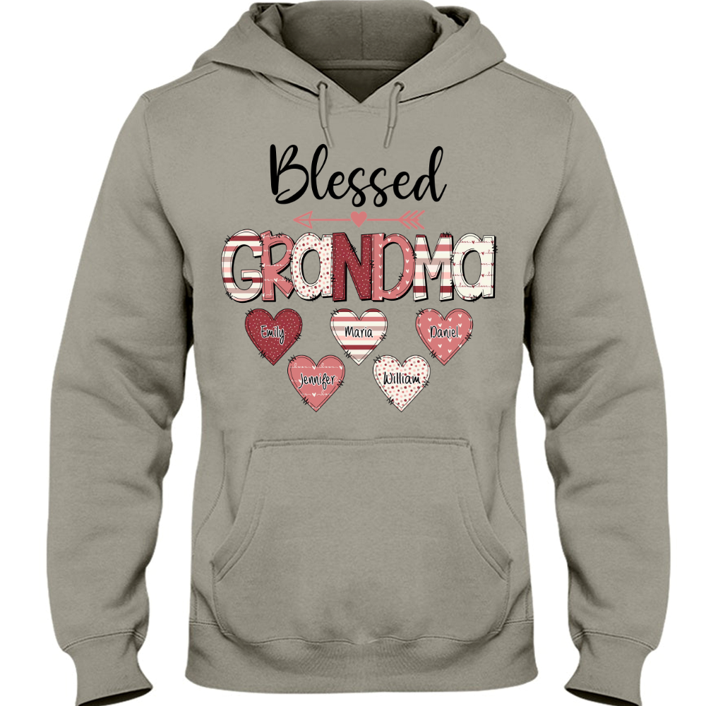 Personalized Nickname Mom and Grandma CG02 Hoodie, Grandma Shirt, Mom Mimi Aunt Shirt, Gift Valentine's Day Mother's Day for Mom and Grandma MI0567